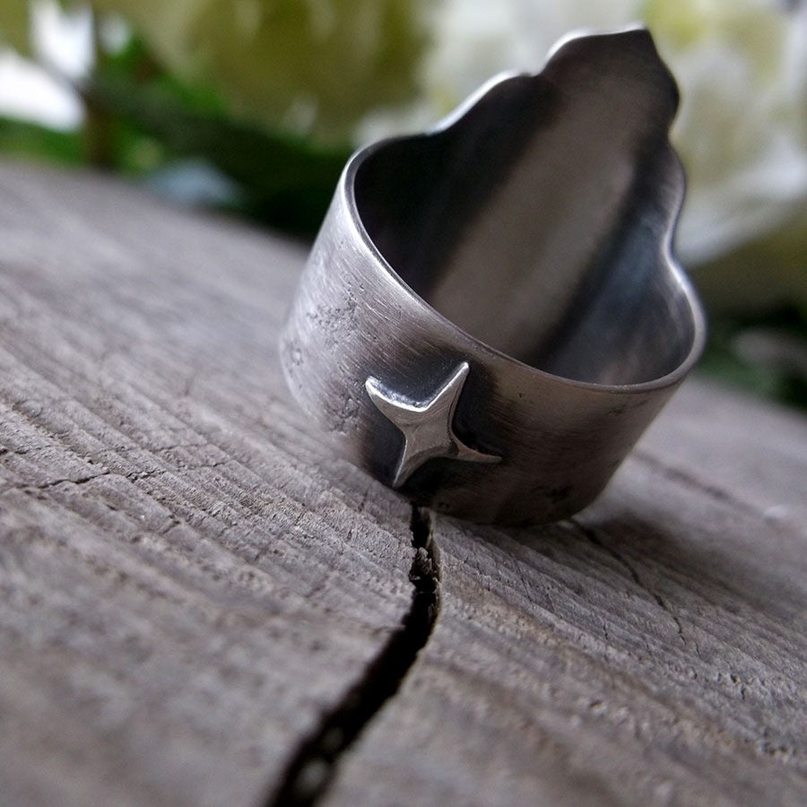 The Barred Owl Ring 8.5 US