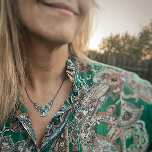 The Bat & Moon Necklace