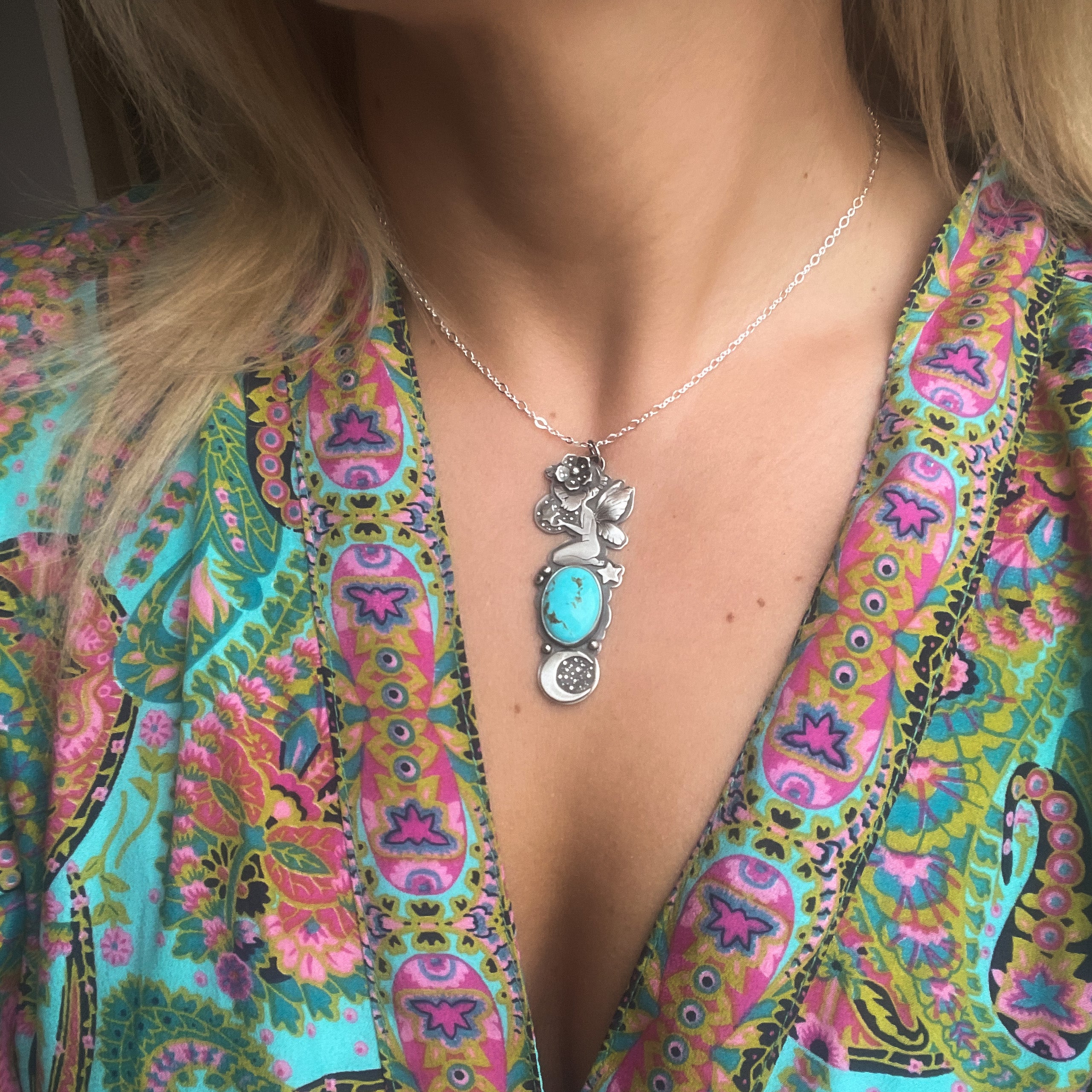 The Moon Fairy & Turquoise Necklace I