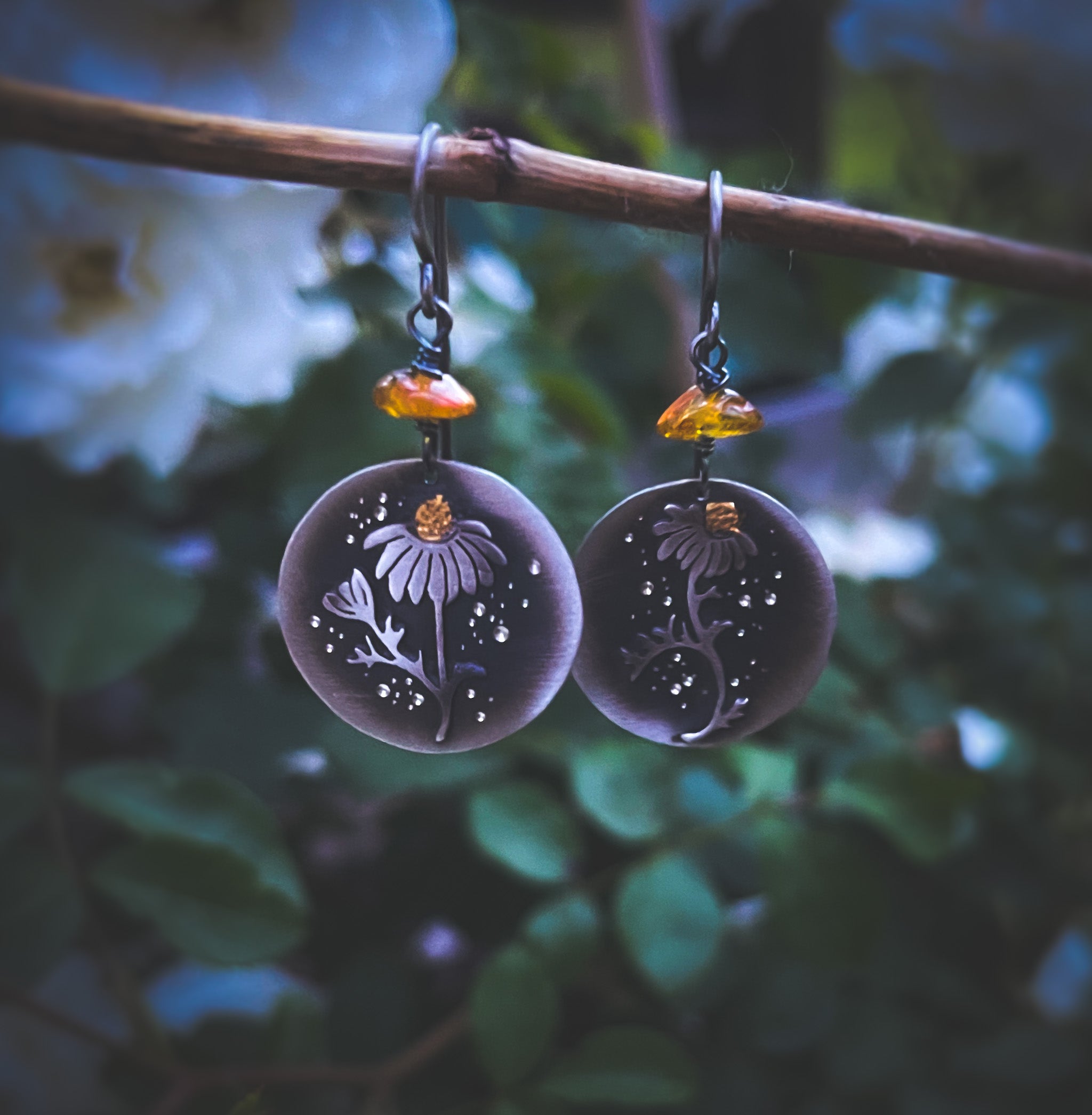 The Chamomile & Amber Earrings