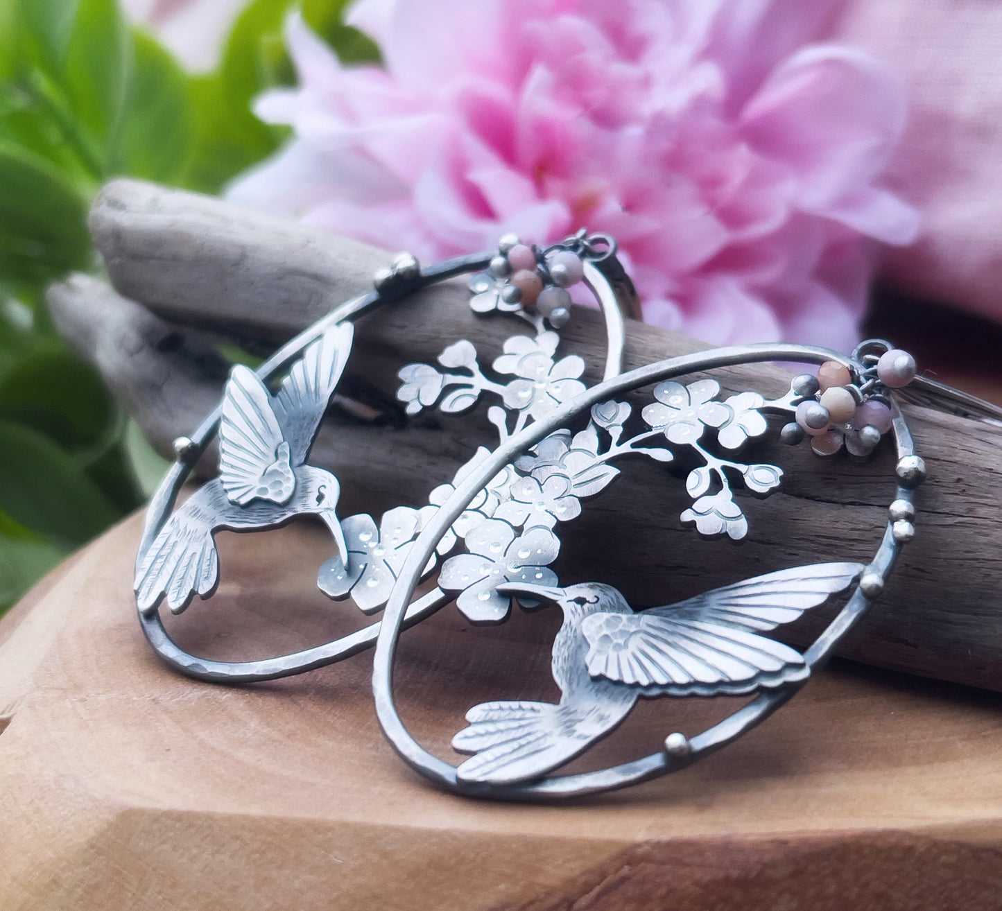 The Healer Earrings - Hummingbird Earrings