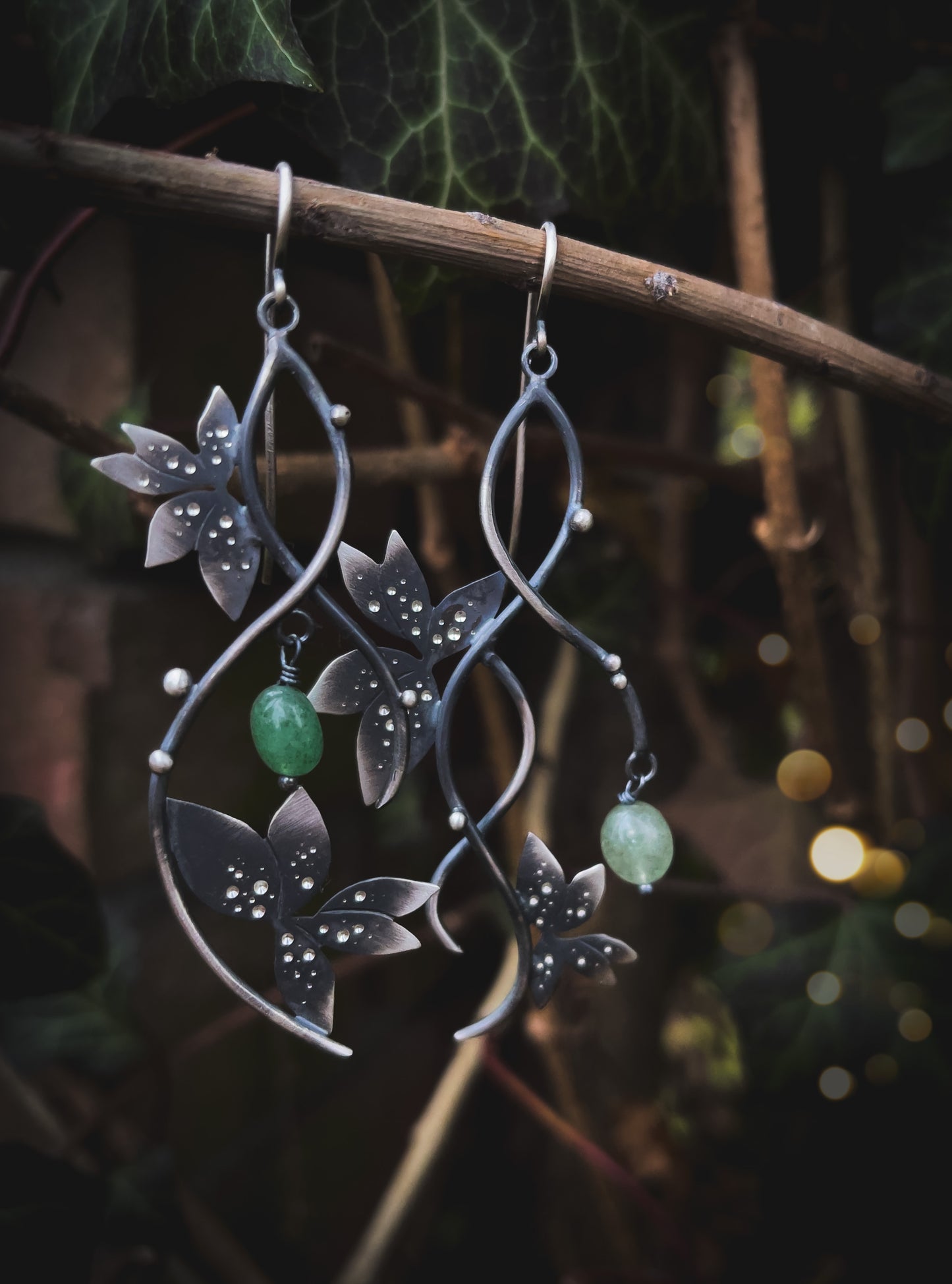 The Fall Ivy Asymmetrical Earrings