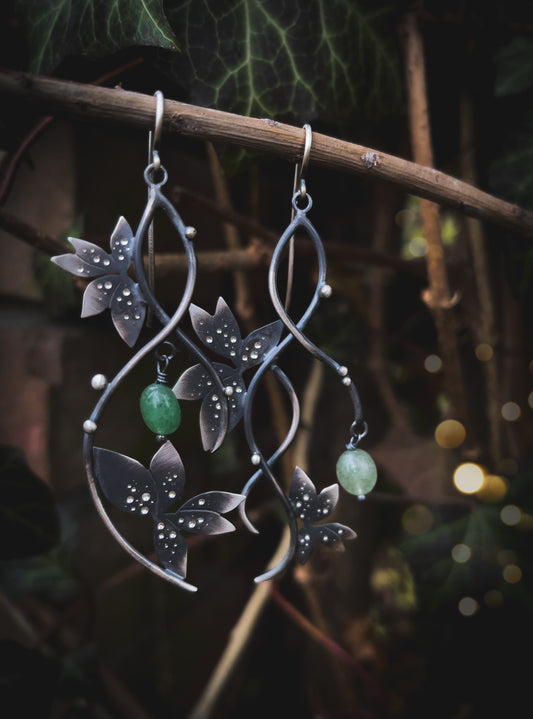 The Fall Ivy Asymmetrical Earrings