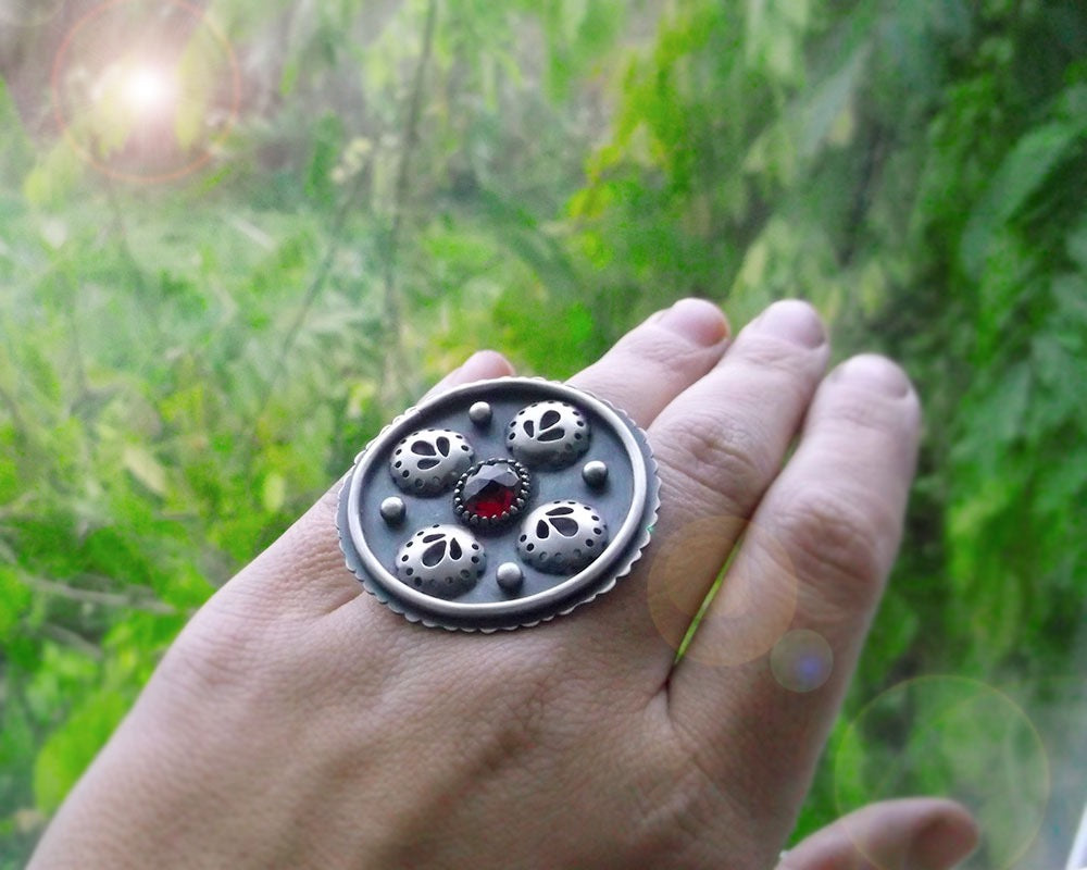 Folklore Garnet Ring