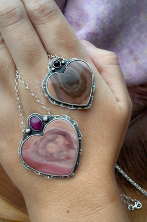 The Coffee Imperial Jasper & Garnet Heart