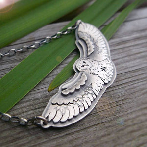 The Barn Owl Necklace - Totem Owl Necklace