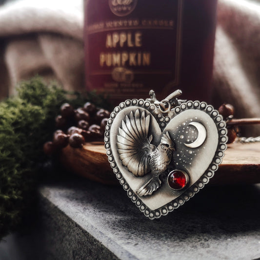 Love Message  Necklace --Red Cardinal Necklace