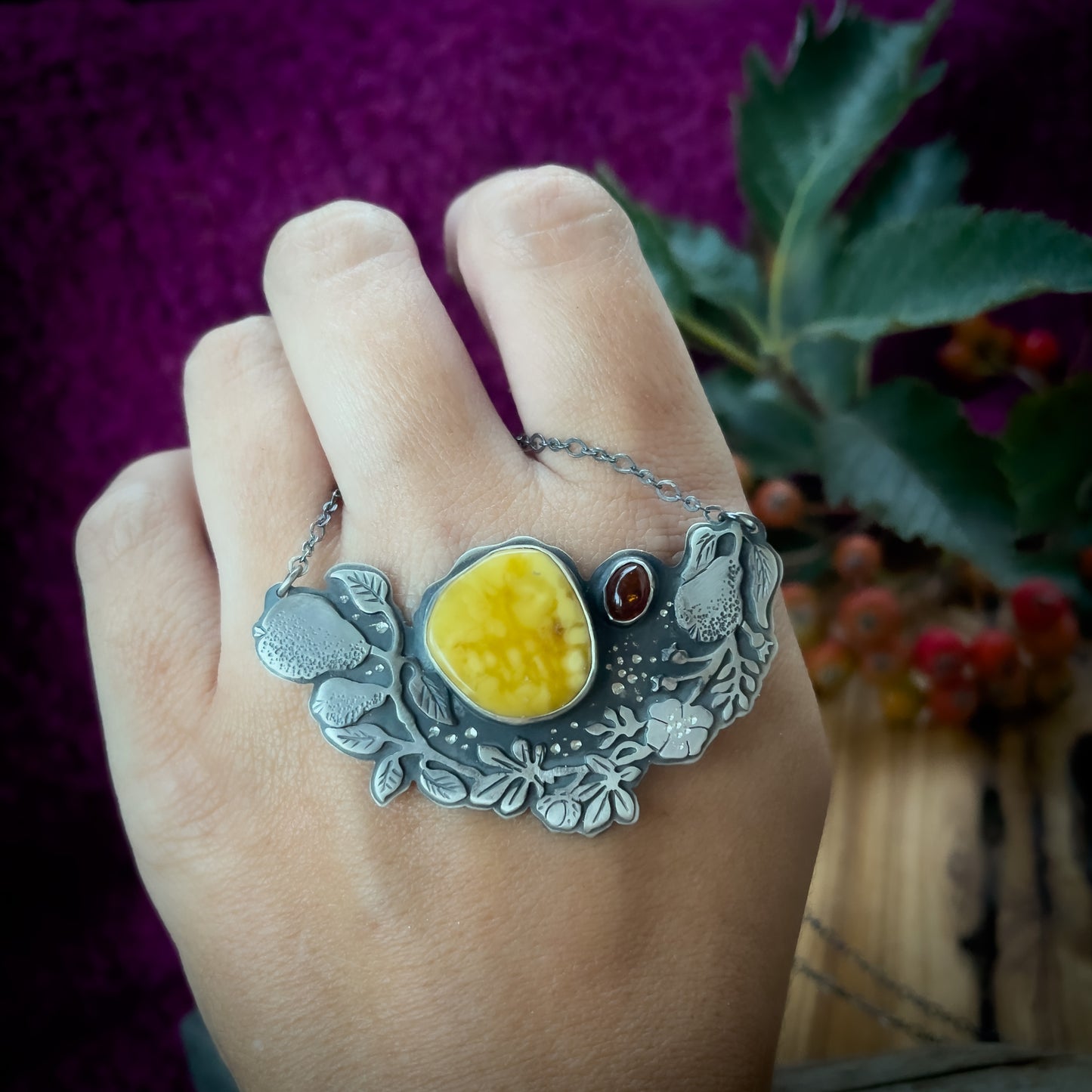 The Harvest Necklace - Baltic Amber