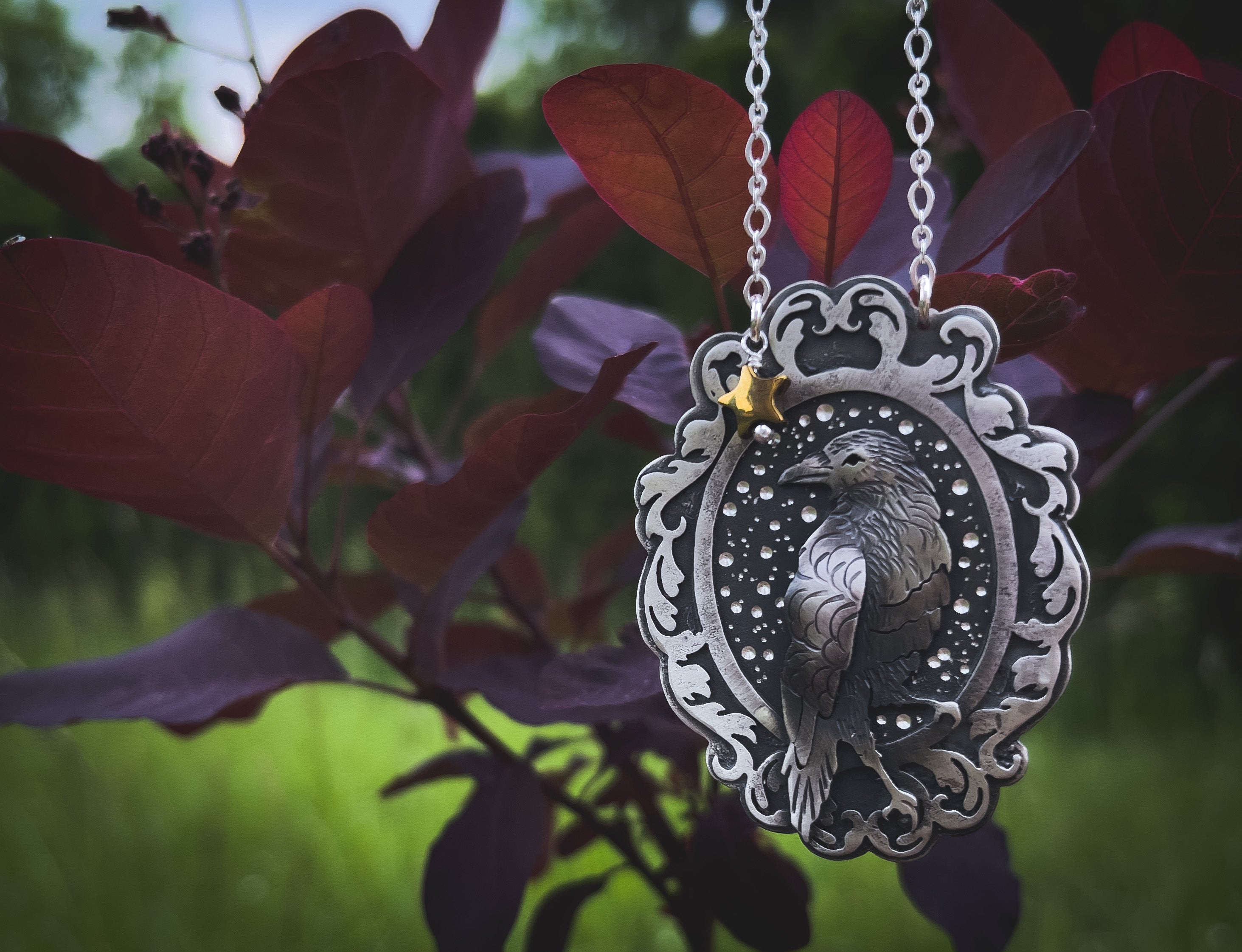 The Royal Raven Necklace