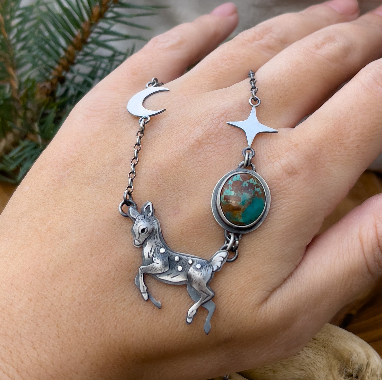 The Fawn & Boulder Turquoise Necklace II