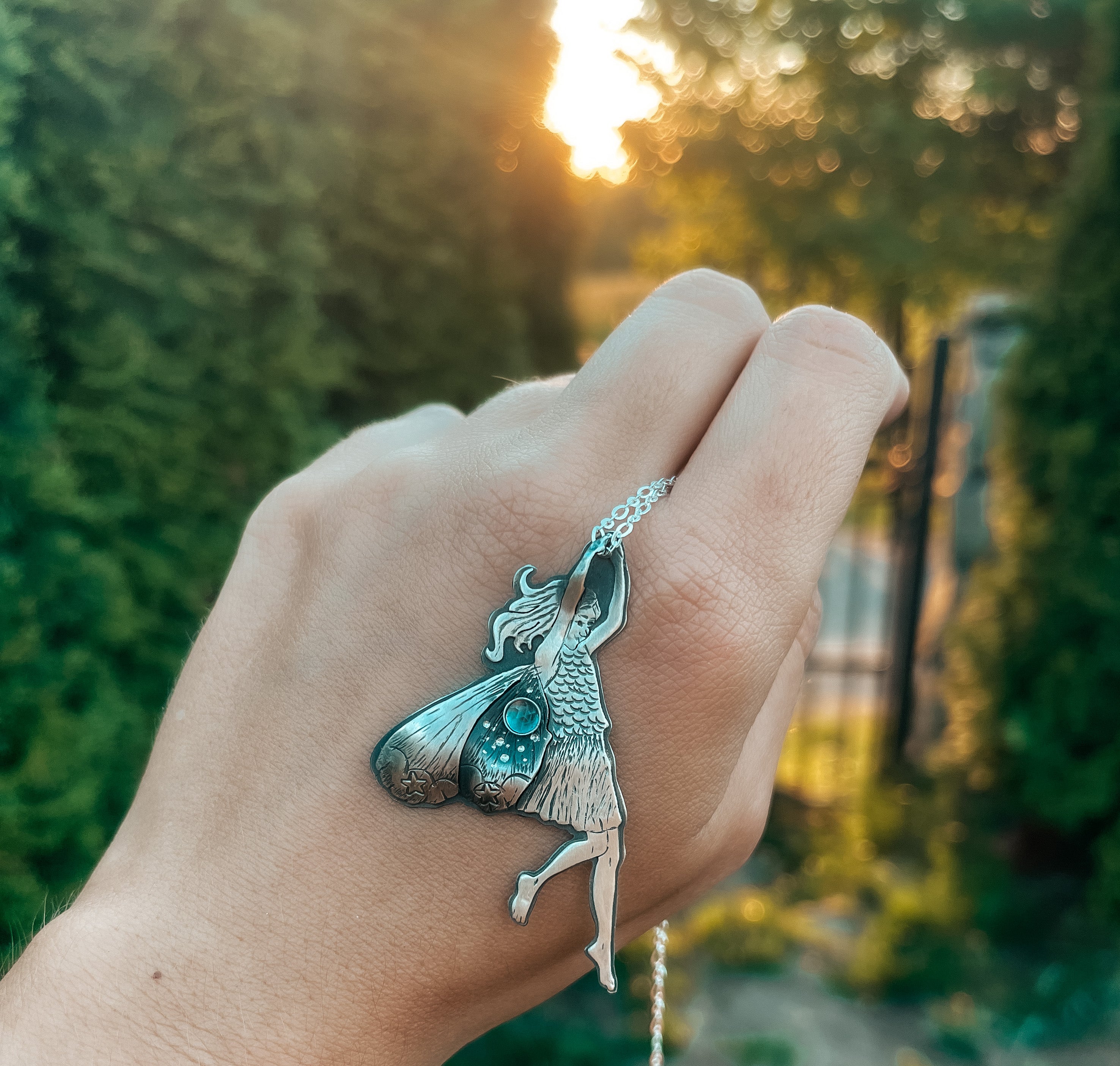 The Nature's Angel - Fairy Necklce