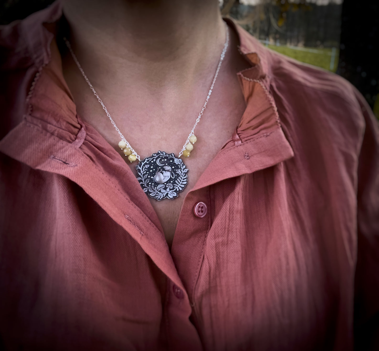 The Sleeping Bunny Necklace
