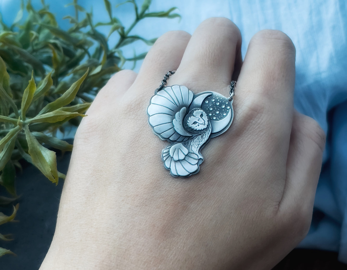 The Moon Owlette Necklace