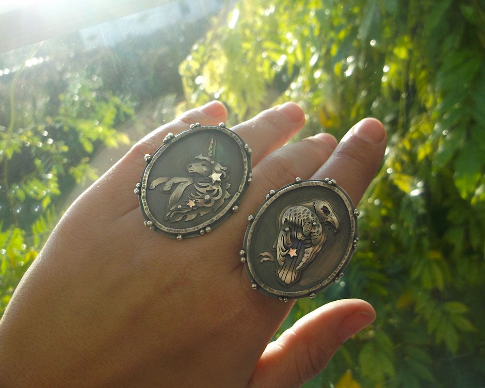 The Raven Shadowbox Ring
