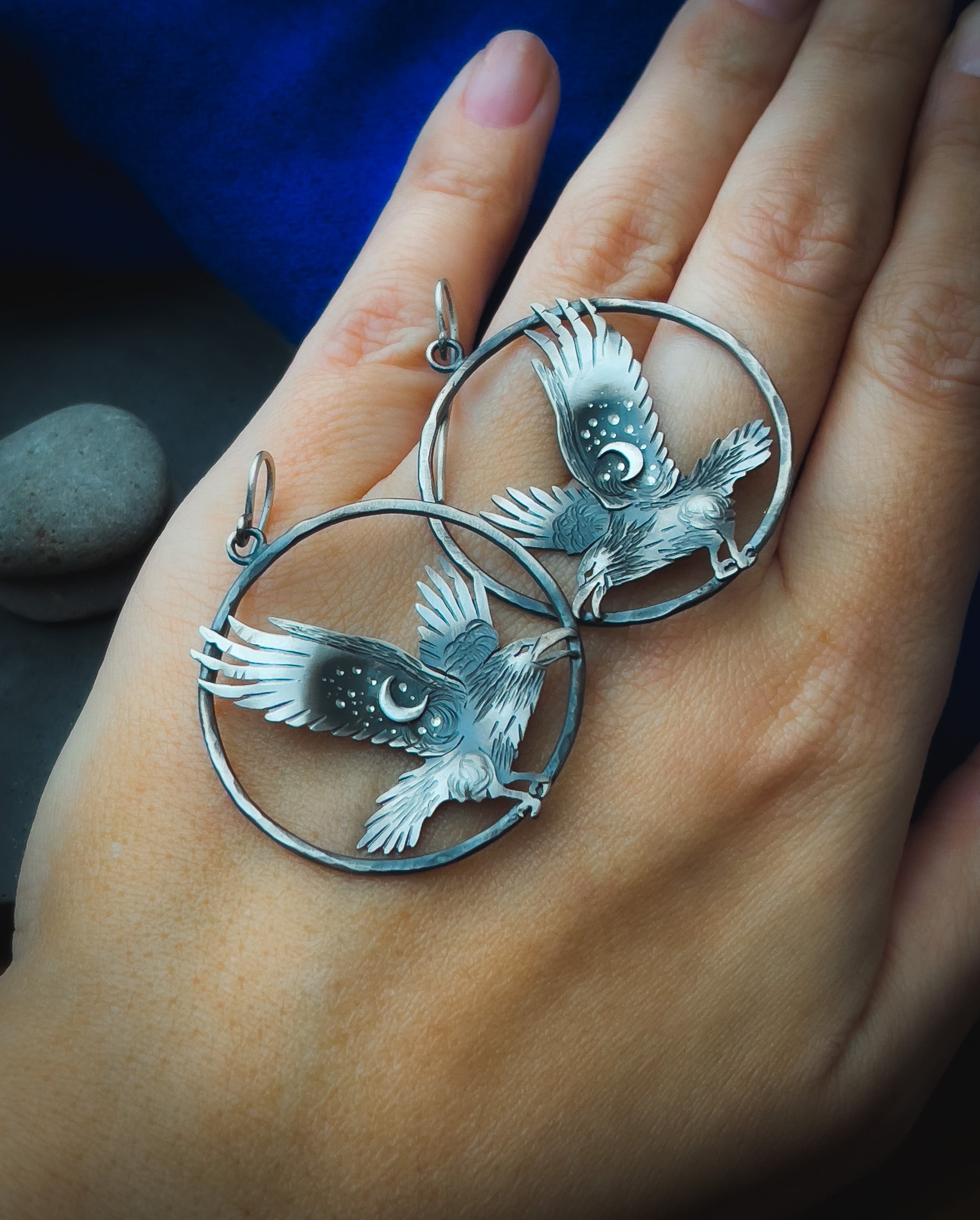 The Raven & The Moon Earrings
