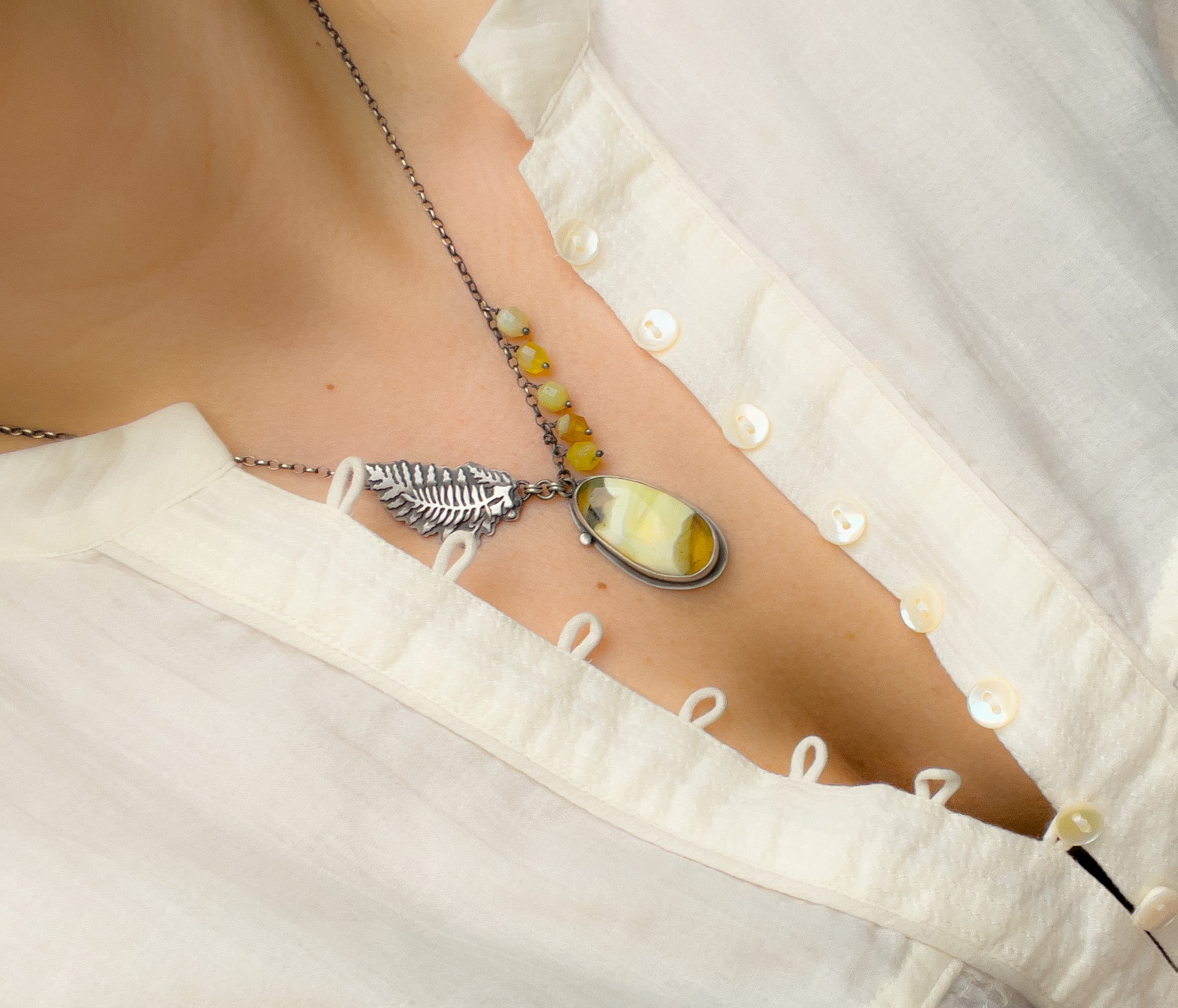 The Amber & Fern Necklace
