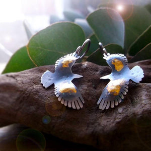 Sacred Wings Earrings - Keum Boo Eagle Earrings