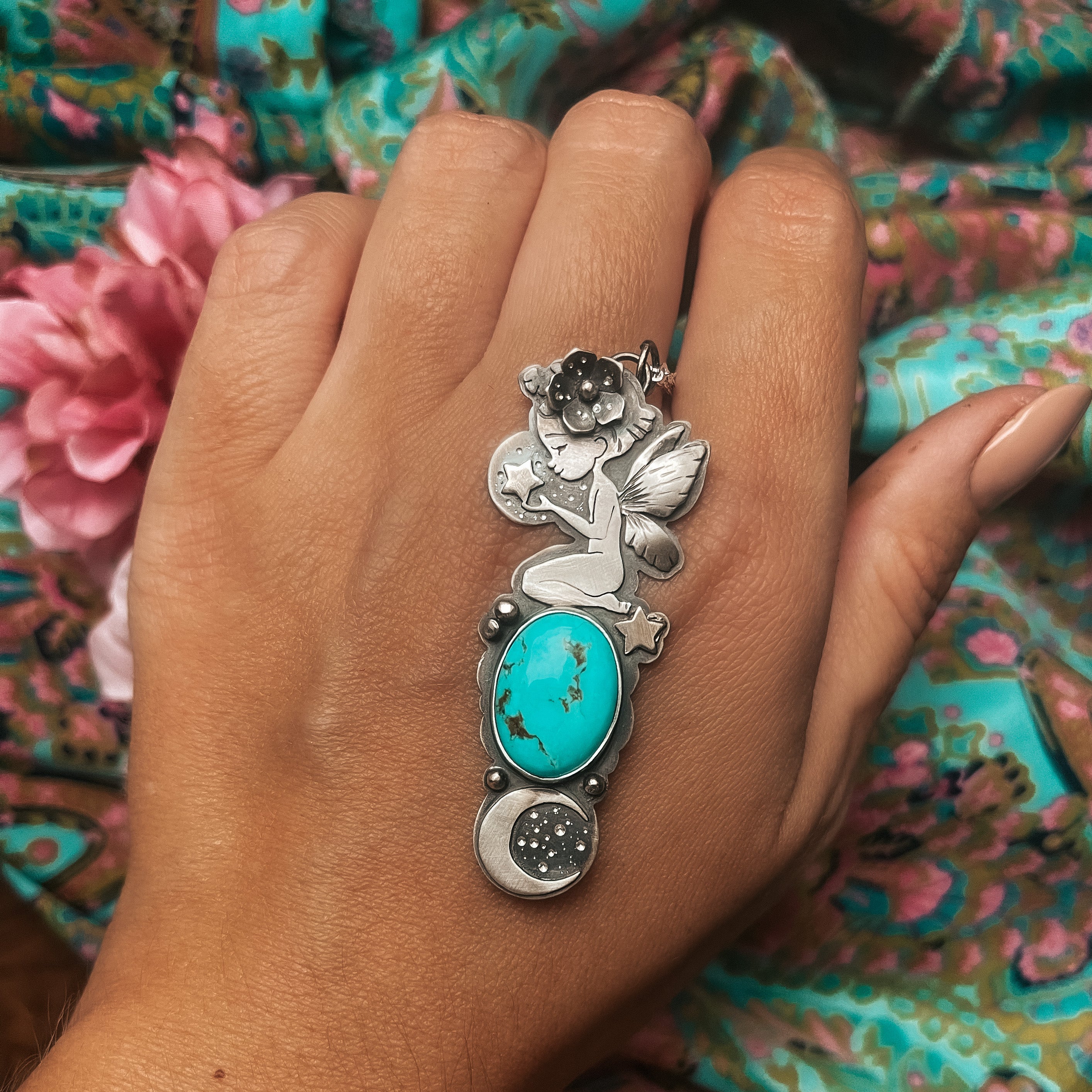 The Moon Fairy & Turquoise Necklace I