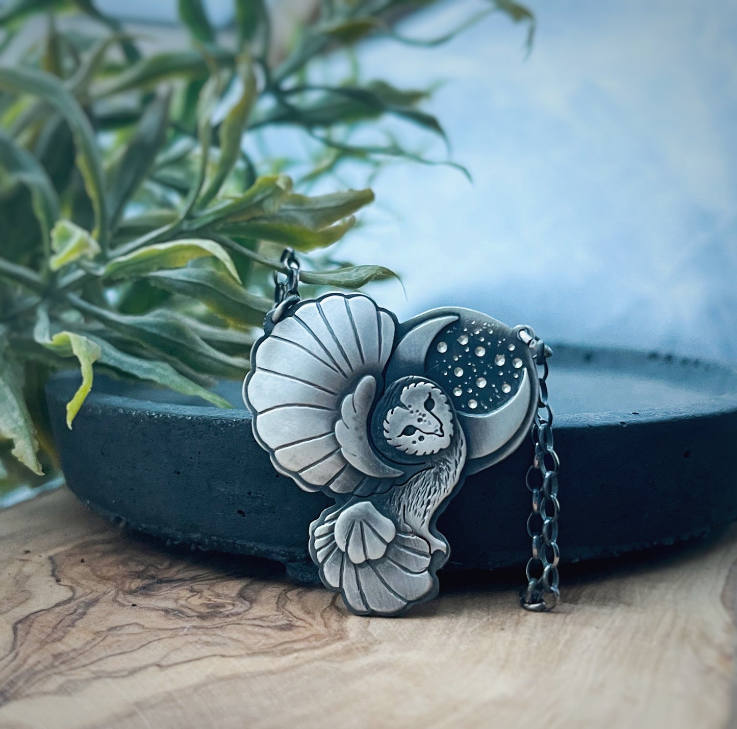 The Moon Owlette Necklace