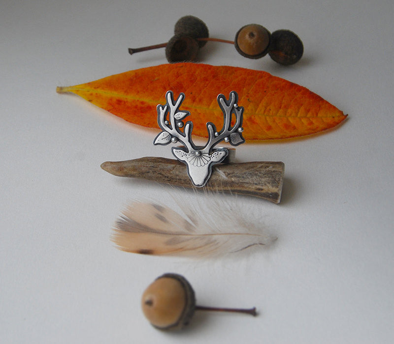 Tribe Song Ring - Deer Totem Ring