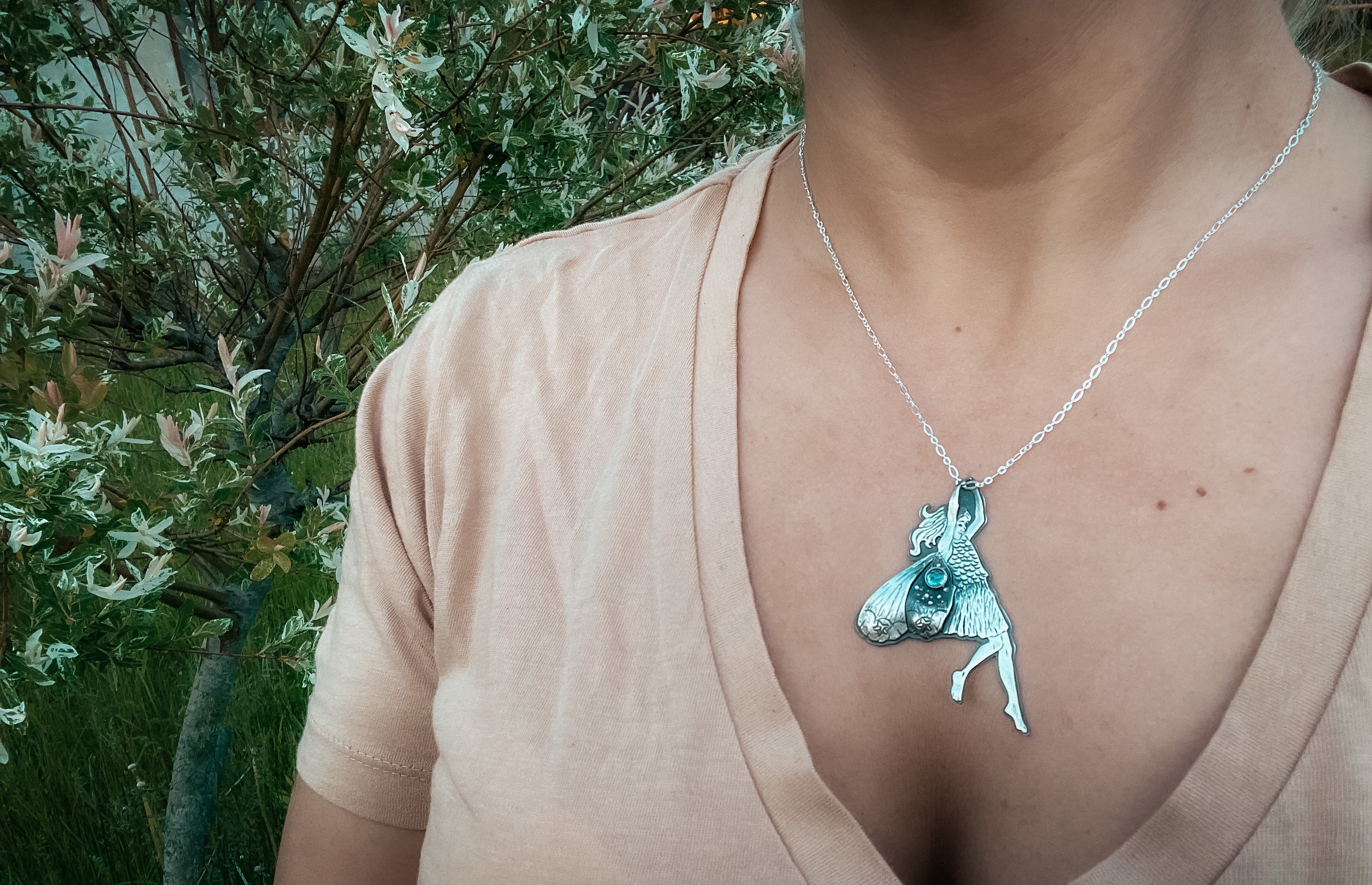 The Nature's Angel - Fairy Necklce
