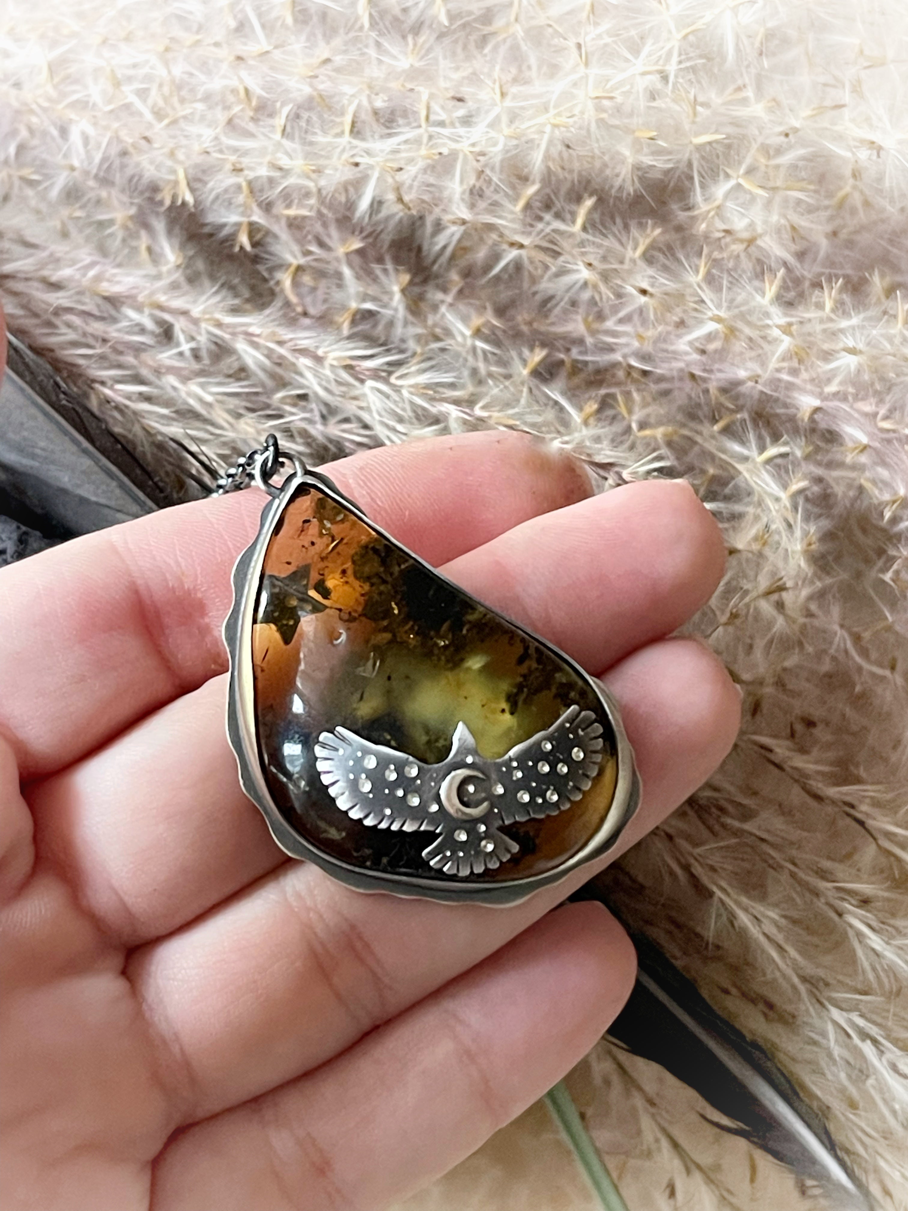 The Amber Hawk Necklace