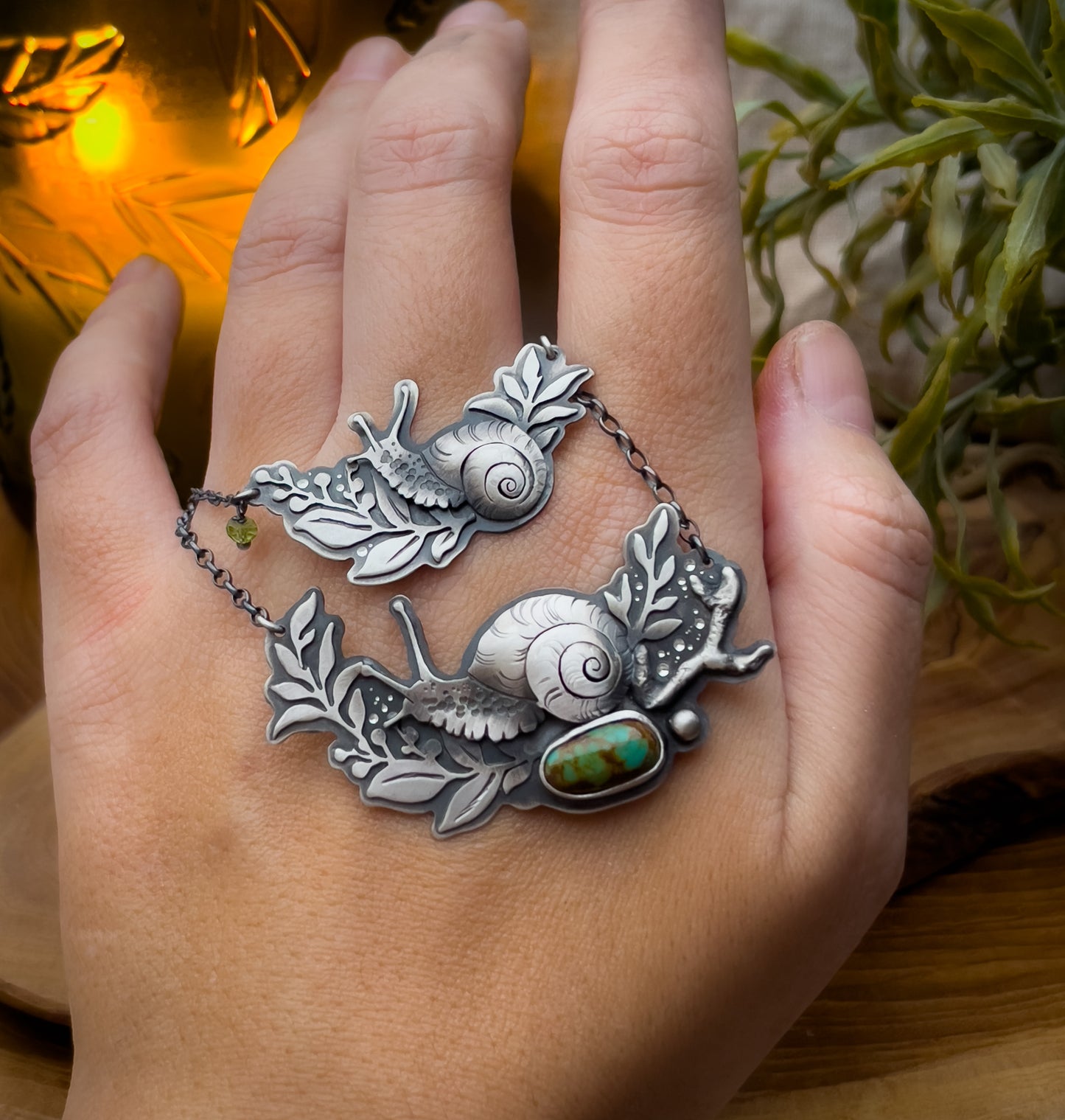 The Small Spring Snail Necklace