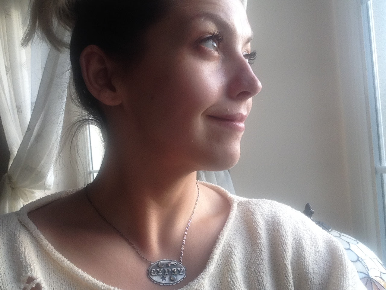 The Wild Necklace - Silversmithed Necklace with Opal