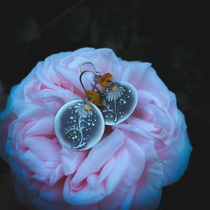 The Chamomile & Amber Earrings