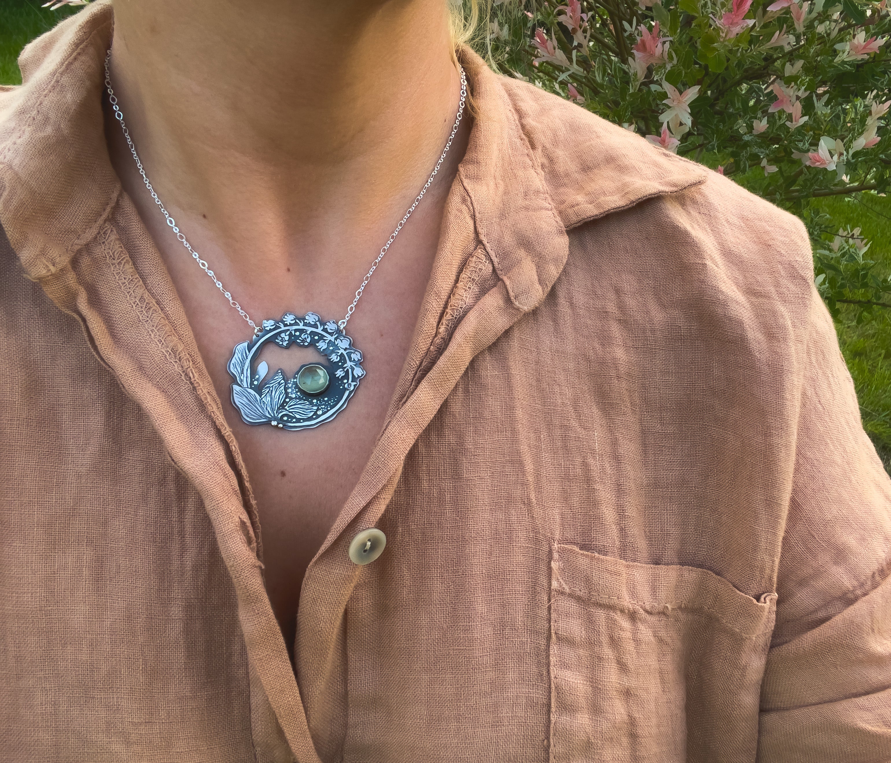 Lily Of The Valley Wreath Necklace