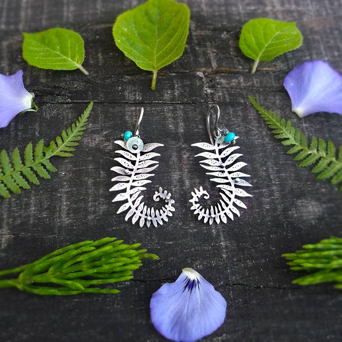 Glowing Fern Earrings