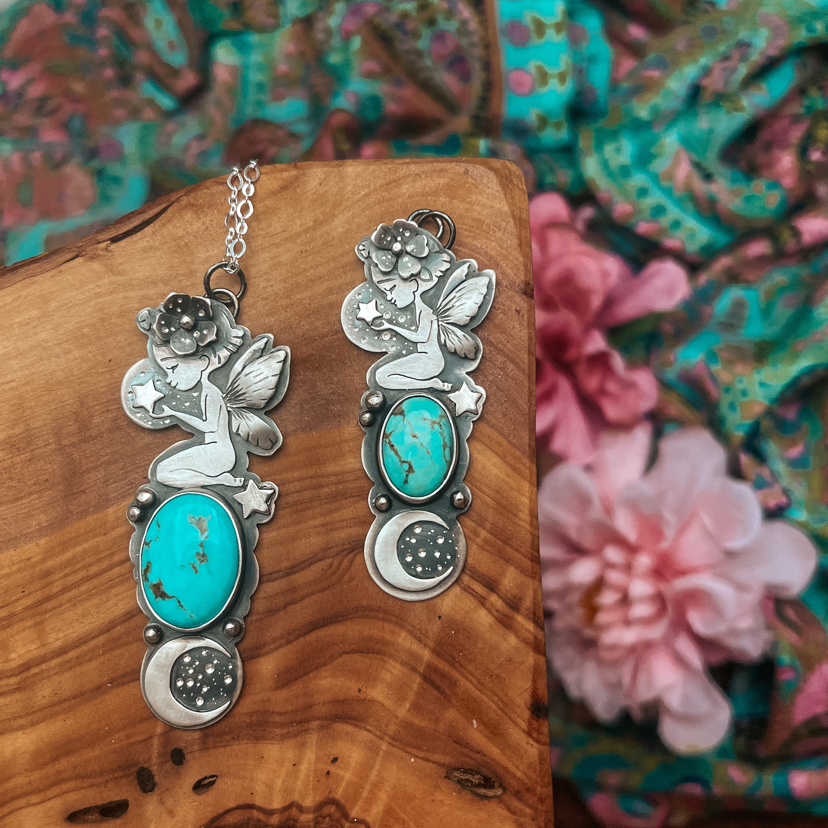 The Moon Fairy & Turquoise Necklace I