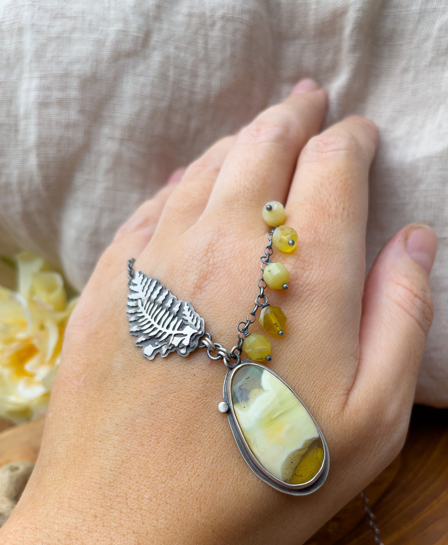 The Amber & Fern Necklace