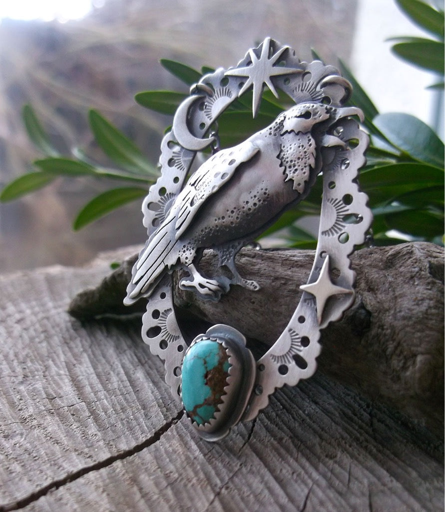 The Raven Necklace - Carico Lake Turquoise