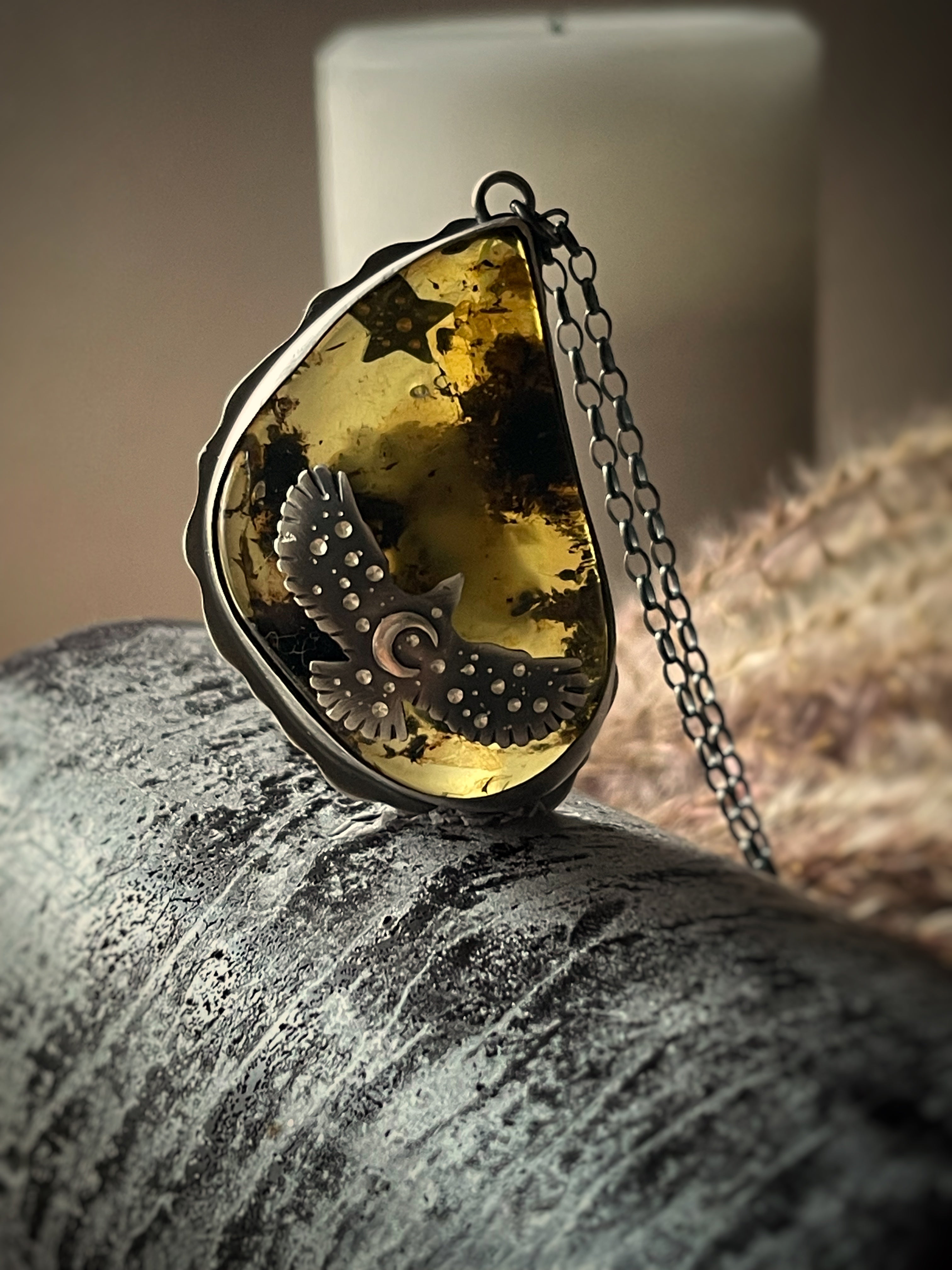 The Amber Hawk Necklace