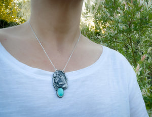 The Badger & Lily of The Valley Necklace