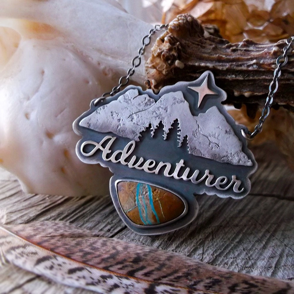 The Adventurer Necklace - Royston Ribbon Turquoise