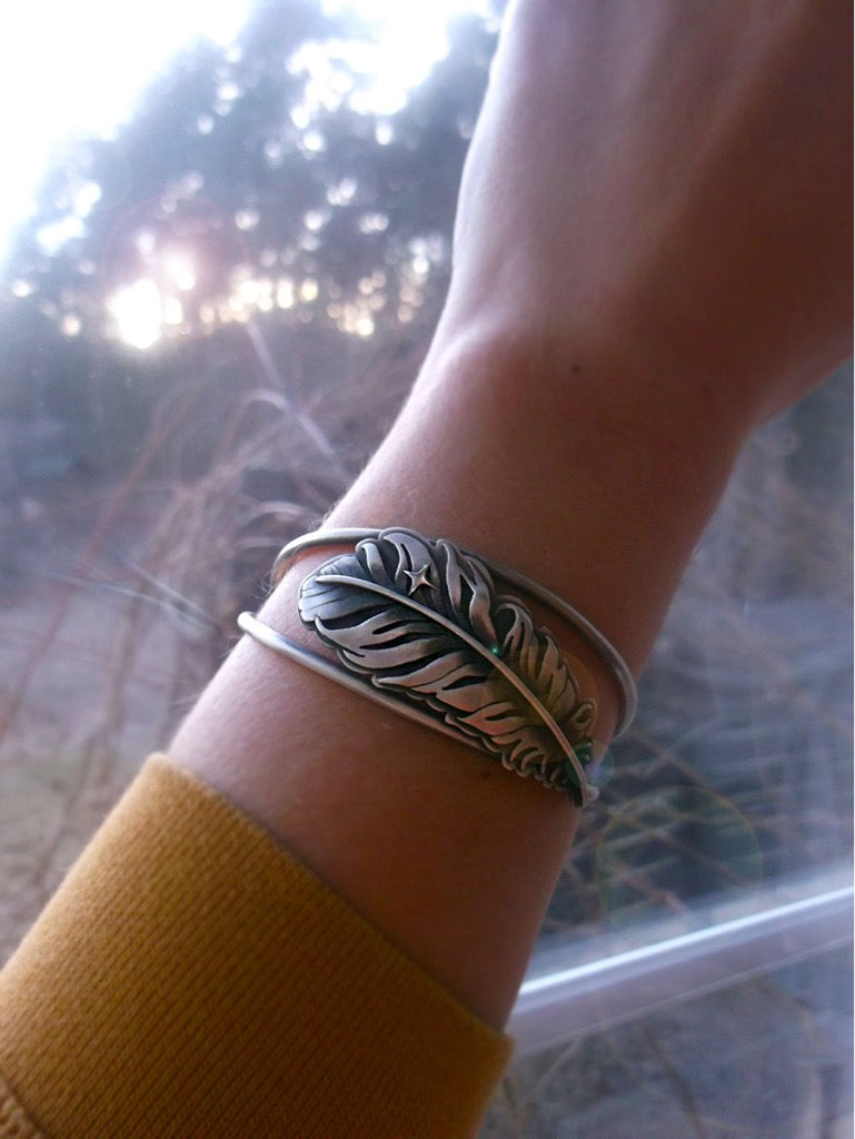 The Feather Cuff Bracelet