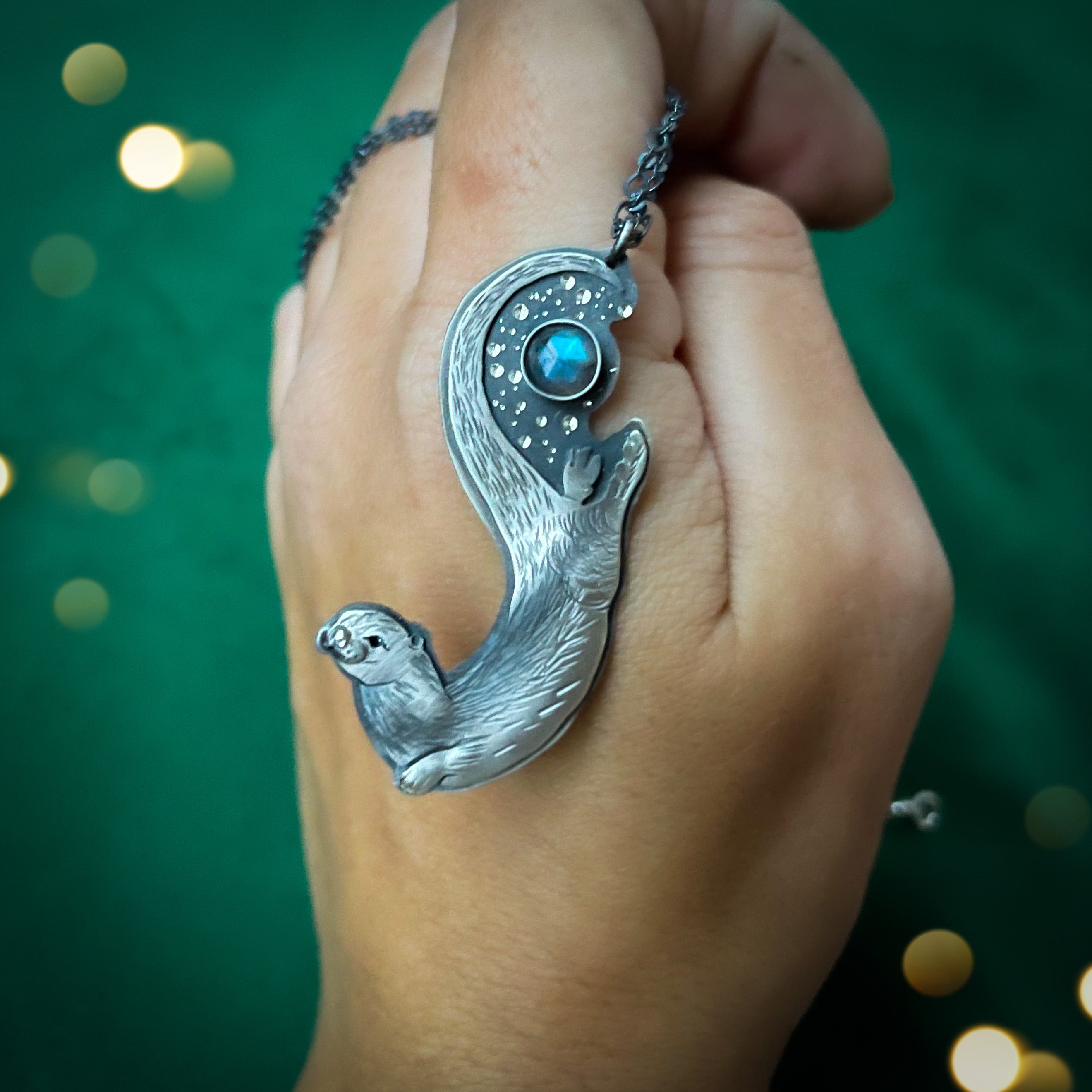 The Labradorite Otter Necklace