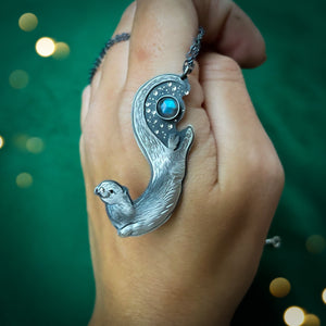 The Labradorite Otter Necklace