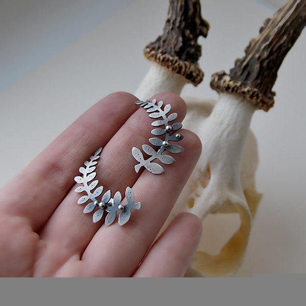 Deep Forest Earrings - Fern Post Earrings