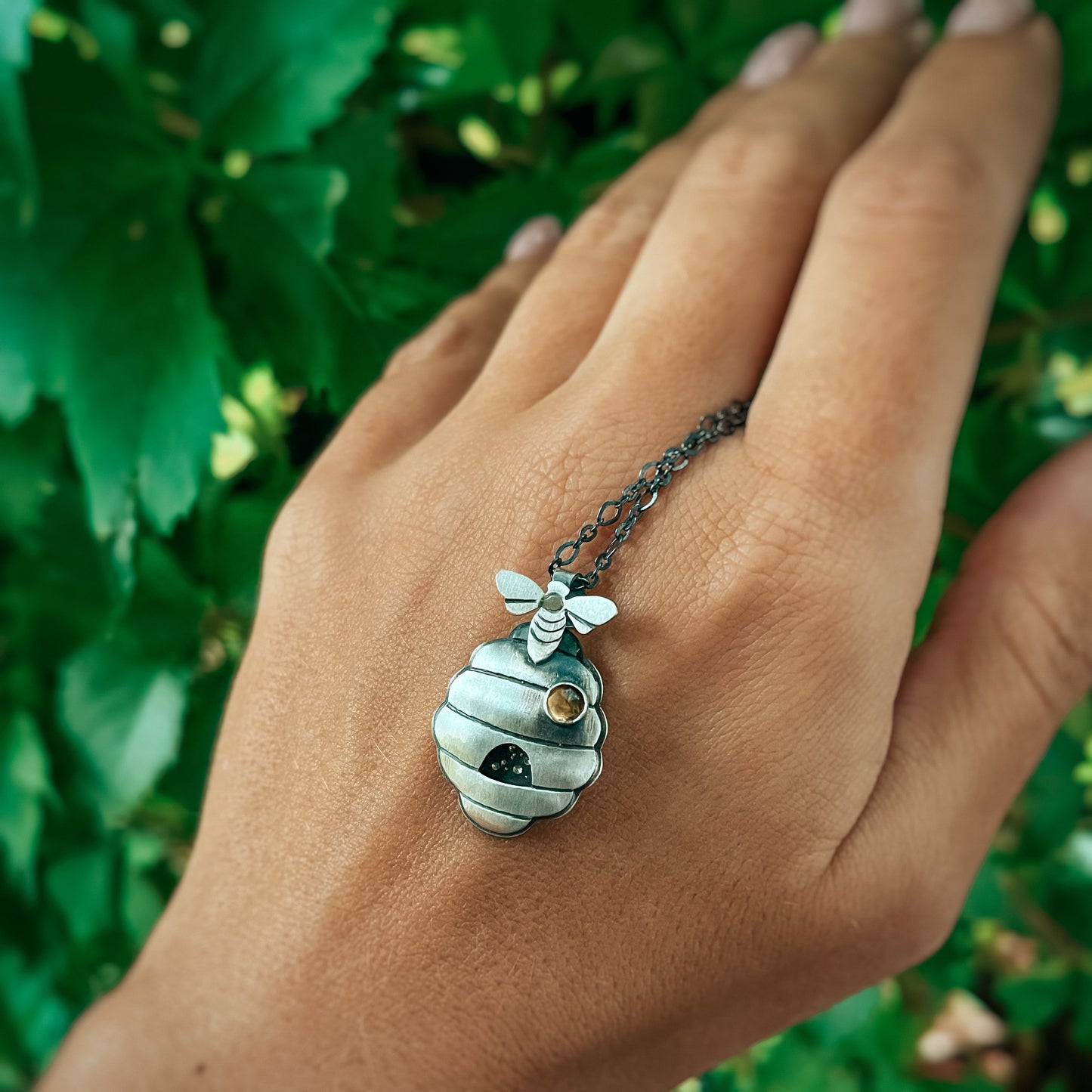 The Bee Hive Necklace