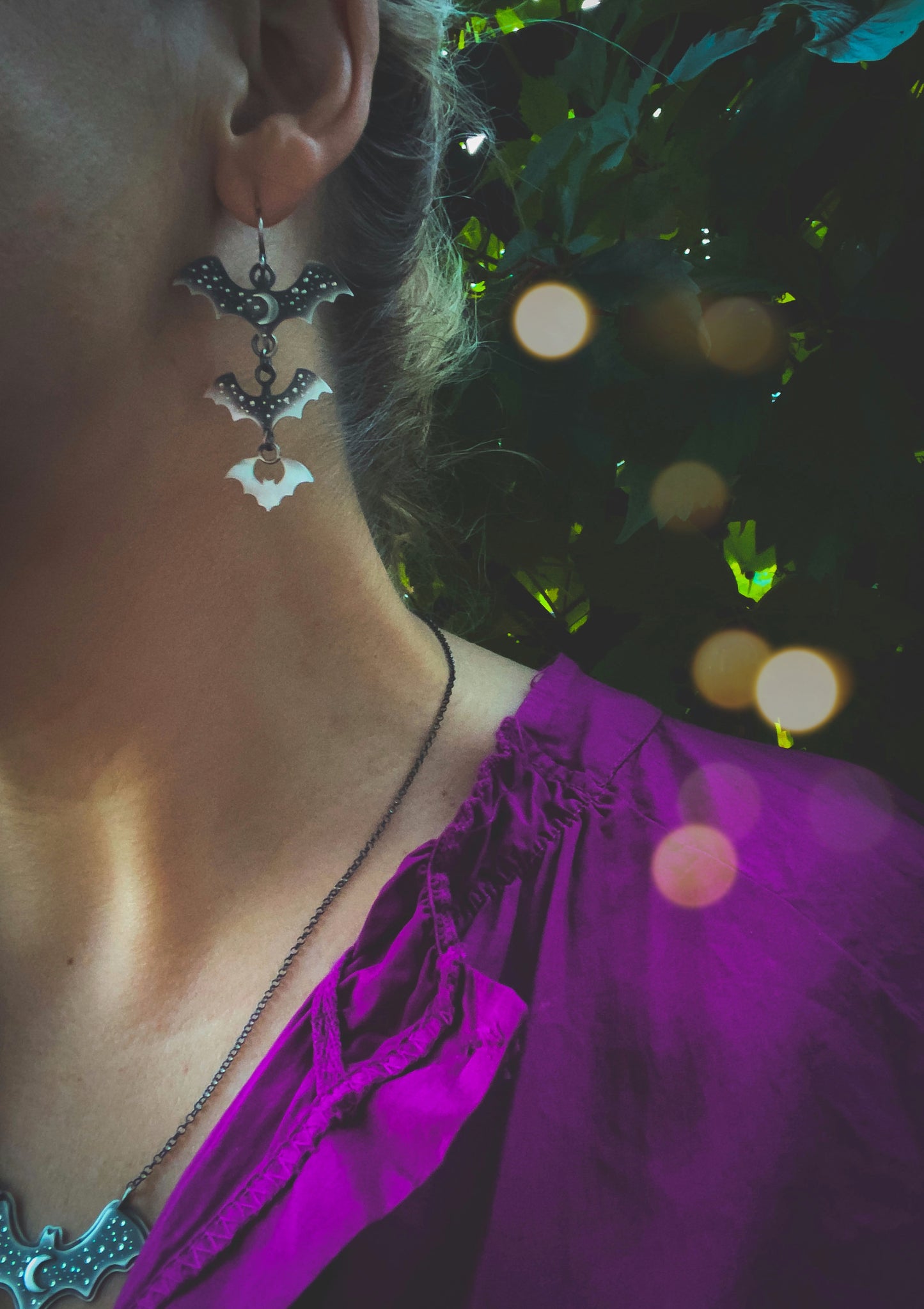 The Ombre Bat Mobile Earrings