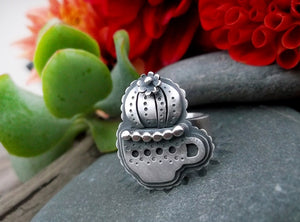 Cacti Pot Ring/Pendant