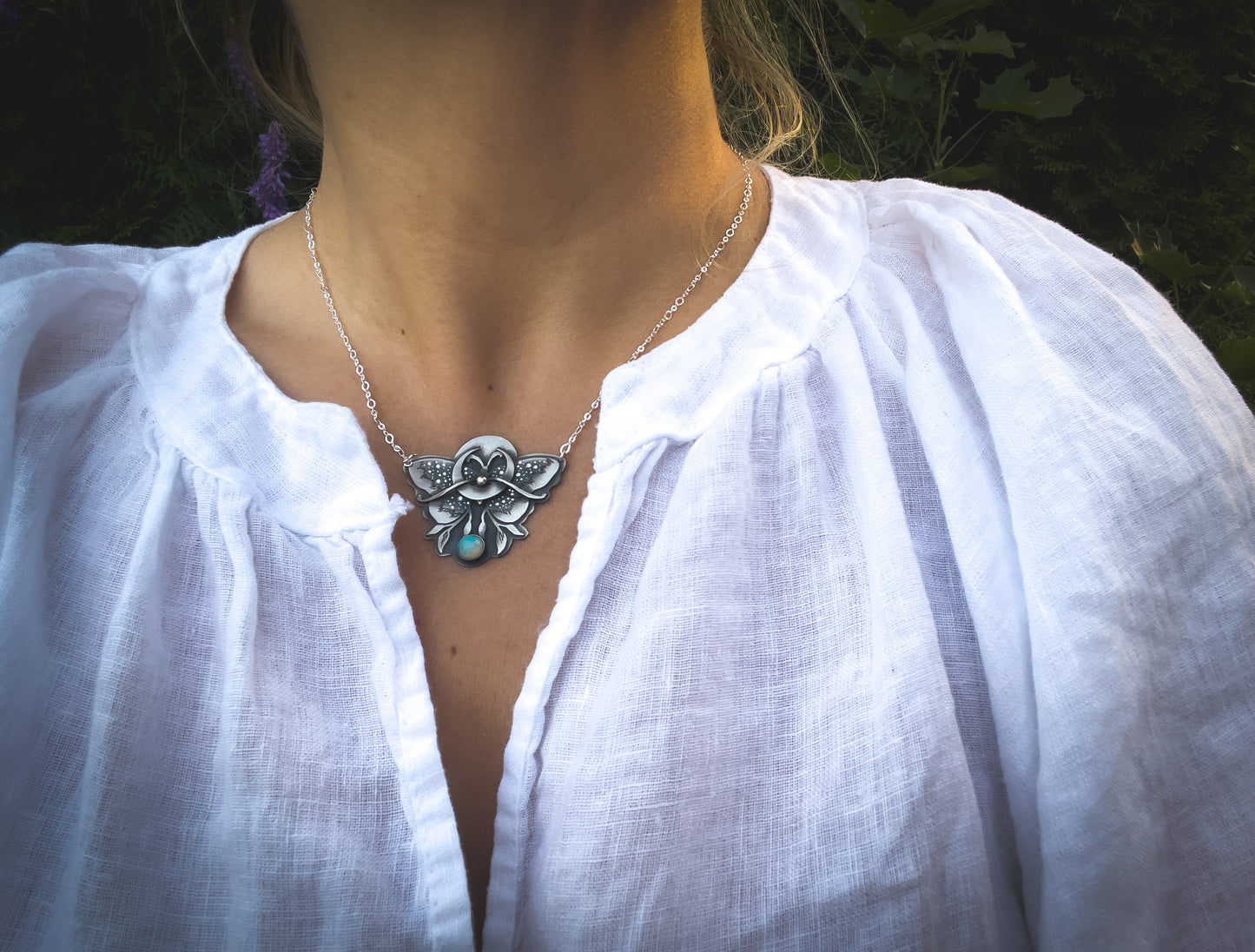 The Metamorphosis Necklace - Moth Necklace