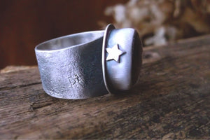 Amber Medicine Ring- Cognac Amber