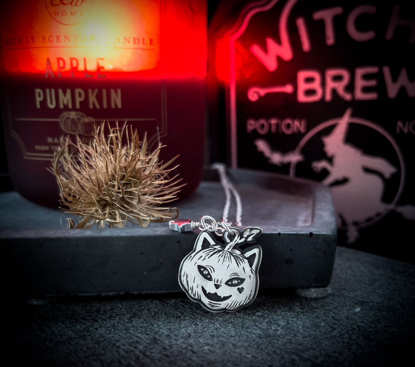 The Pumpkin Kitten Necklace