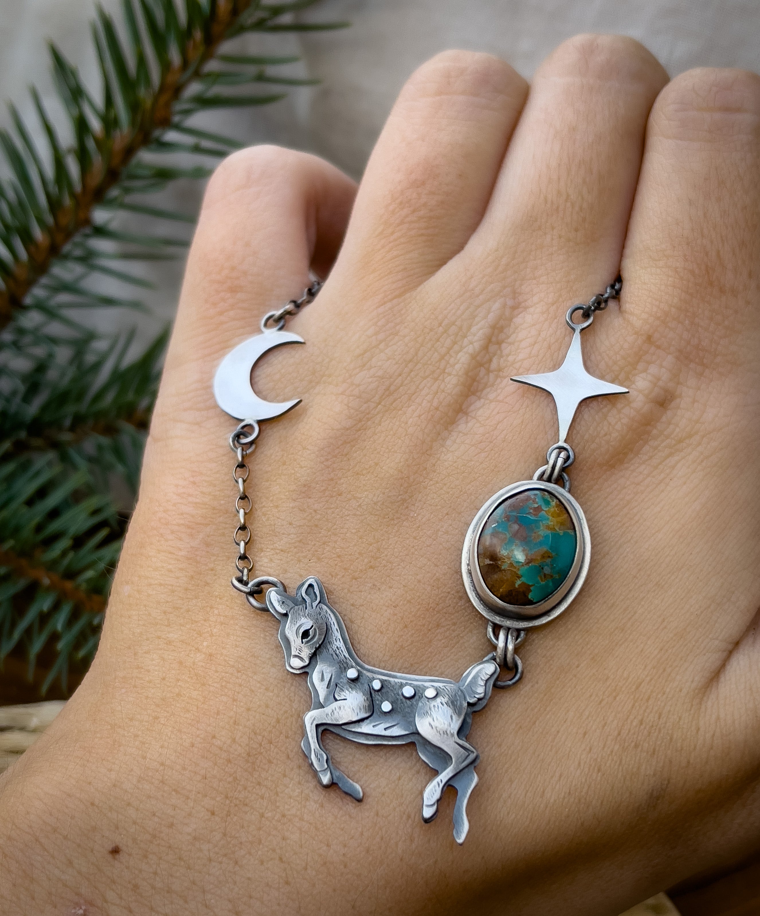 The Fawn & Boulder Turquoise Necklace III