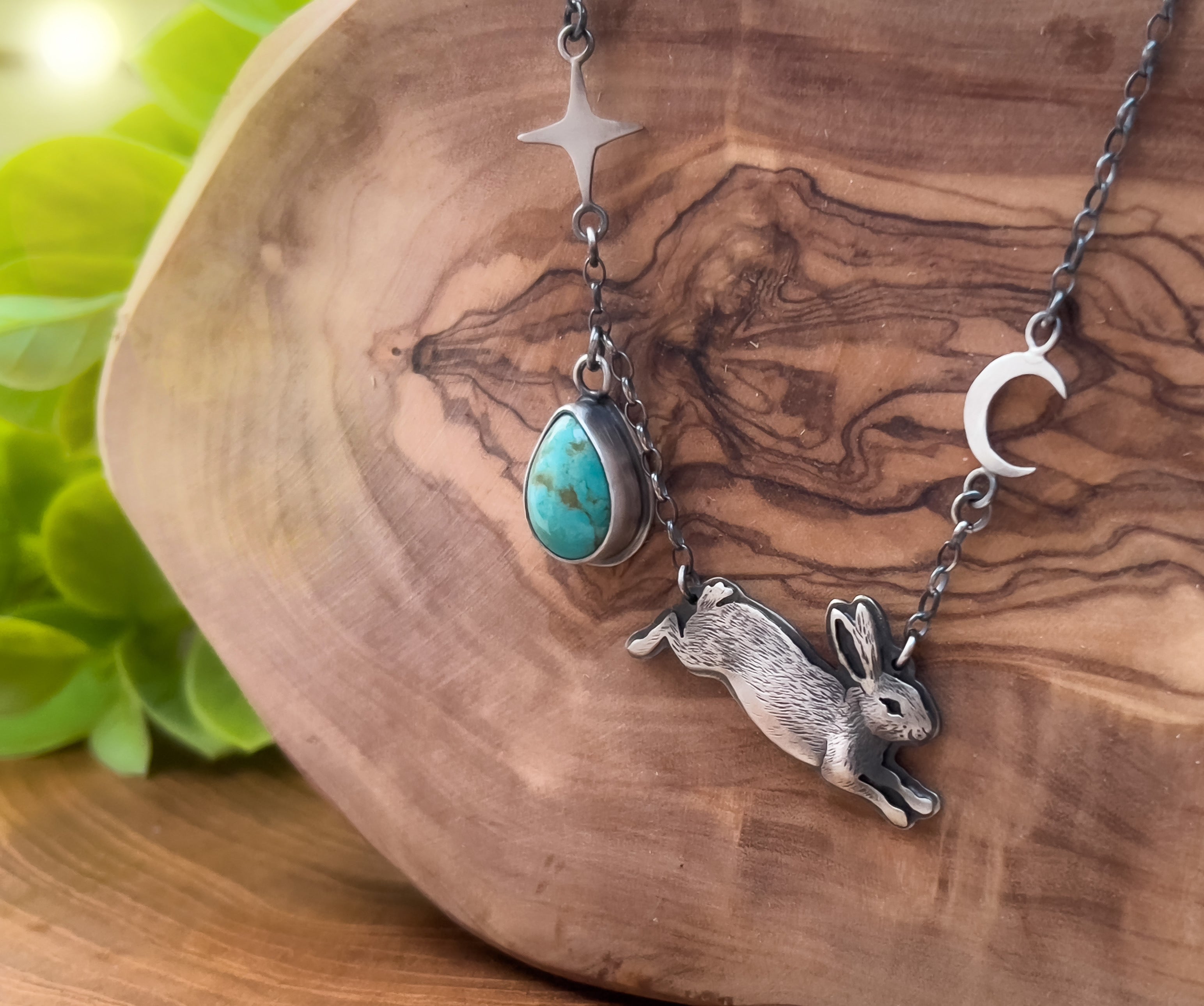 The Rabbit & Turquoise Necklace
