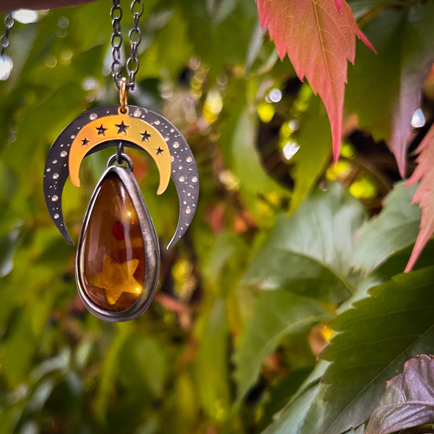 The Amber Lunula Talisman No2